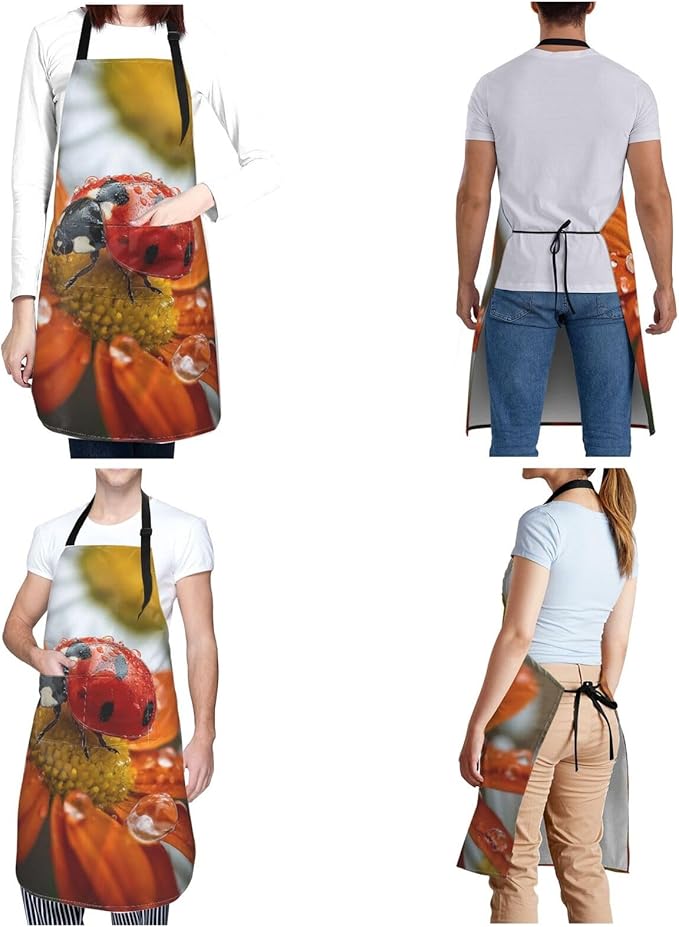 Waterproof Aprons for Women Men Adjustable Bib Tractor farm Apron Chef Cooking Aprons for Kitchen