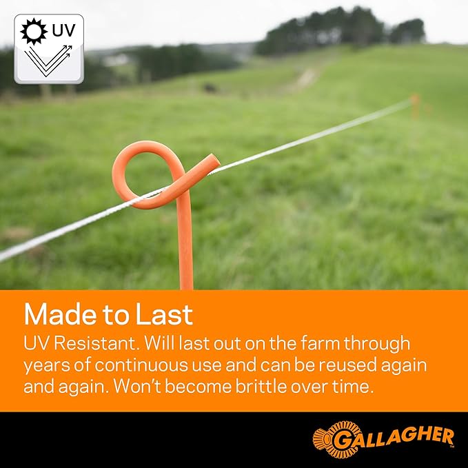 Gallagher S30 Solar Electric Fence Charger with 1,640 Ft Poly Wire | Complete Electric Fencing Kit for Livestock, Small Pastures, and Predator Control | Solar Powered Energizer with Bonus Polywire Rol