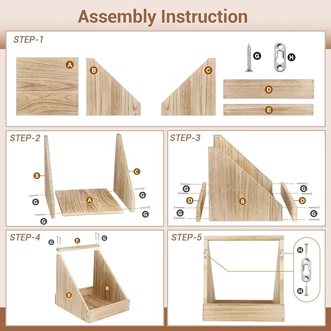 3 Pack Chicken Coop Nesting Boxes for Laying Eggs - Wooden, Duck & Chicken Nesting Box Accessories