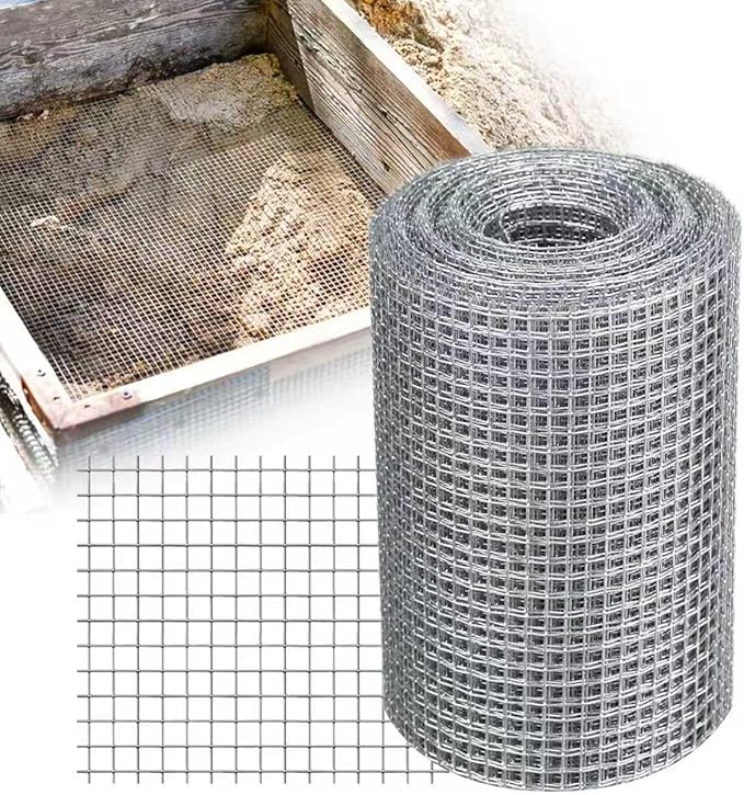 1/8 Inch Hardware Cloth 4'' x 30' 27 Gauge Hot Dip Galvanized Welded Wire Mesh for Chicken House/Coop Fencing, Animal Cage Netting, Bee Swarm Protection Netting and Poultry Enclosures