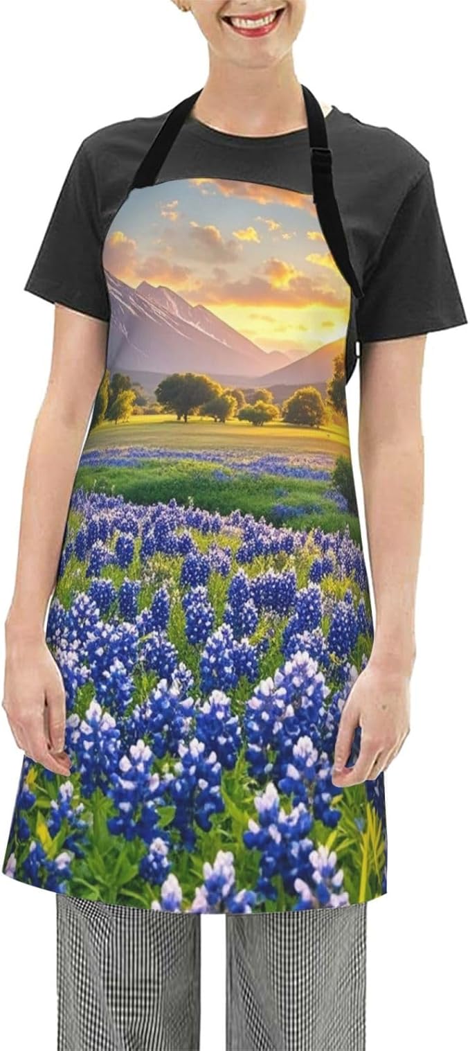 Apron for Women Men Waterproof Adjustable Bib Tractor farm Cooking Aprons Chef Bibs