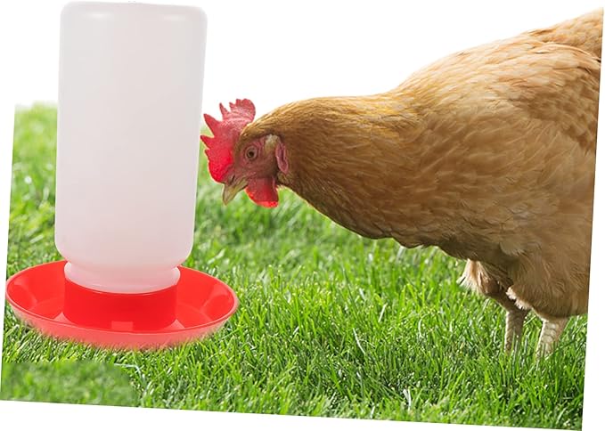 Farm Use Automatic Poultry Waterer and Chick Feeder Kit Food-Grade Drinking and Feeding Device for Chickens and Geese Easy to Clean Large Capacity