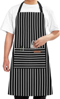 Syntus Adjustable Bib Apron with 2 Pockets Cooking Kitchen Aprons for Women Men Chef