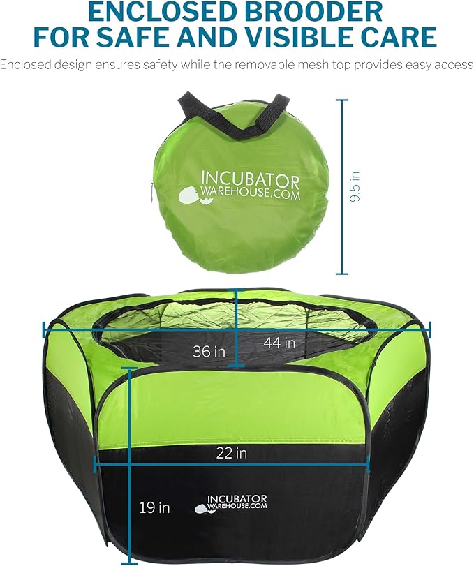 Incubator Warehouse Insta Brooder™ Enclosed Brooder Pen for Hatchlings