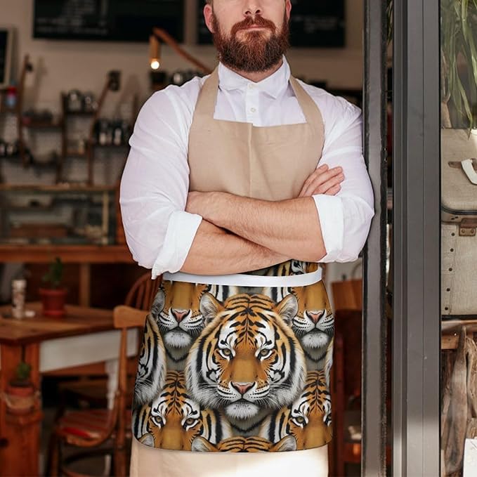 Unisex Half Waiter Waist Short Apron Waterproof Chef Works Waitress Aprons