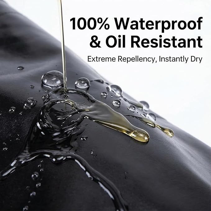 Homsolver Heavy Duty Vinyl Waterproof Apron for Unisex Adult, Ultra Lightweight, Chemical Resistant Industrial Work Apron