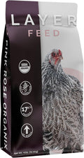 Layer Crumb Feed, 40lbs - Non-GMO, High-Protein Poultry Feed for Healthy Hens & Nutritious Eggs, 17.5% Protein - USDA Certified Organic Blend, Soy & Corn-Free