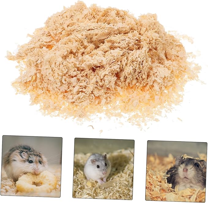 TOYANDONA Natural Wood Shavings for Small Animals Comfortable Bedding for Hamsters Rabbits Ferrets Chicken Coop Bedding Excellent Moisture Absorption Safe Environment