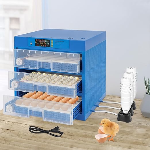 Egg Incubator,192 Eggs Incubator for Hatching Eggs,Automatic Egg Turning and Humidity Monitoring, Temp Auto-Control,for Chicken Duck Goose Quail Eggs