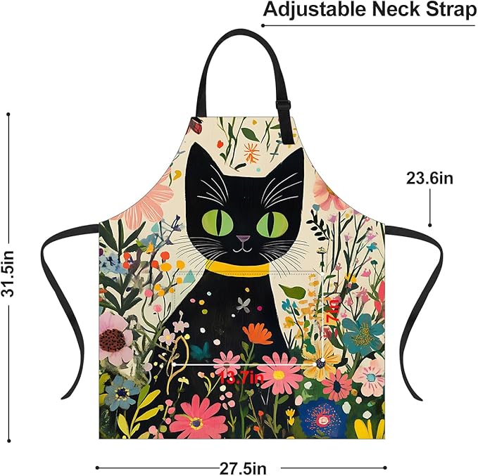 Apron Adjustable Waterproof with Two Deep Pockets Wowen men for Summer BBQ Pool Parties & Resorts