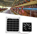 Topyond Solar Exhaust Fan 20W, Solar Fan for Chicken Coop Pet House, Solar Attic Fan for Greenhouse, Solar Powered Outdoor Vent Fan