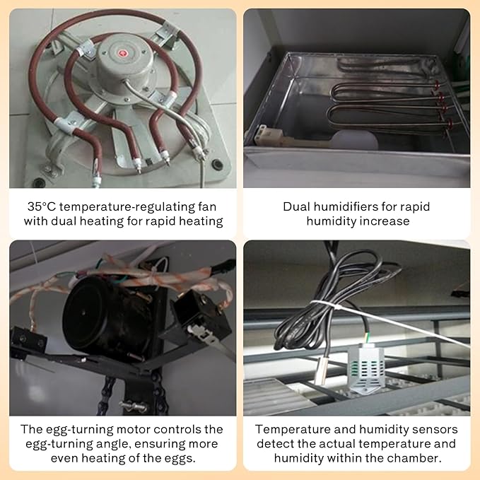 528 Egg Incubator Cabinet, Professional Cabinet Incubator, Eggs Intelligent Automatic Egg Hatcher, Temperature Humidity Control, Automatic Turning, for Chicken Duck Dove Quail