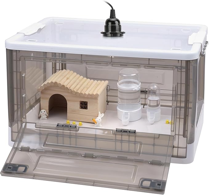 Chick Brooder,Brooder Box for Chicks,Brooder Heater Warms up to 25 Chicks (23″x17″x14″)