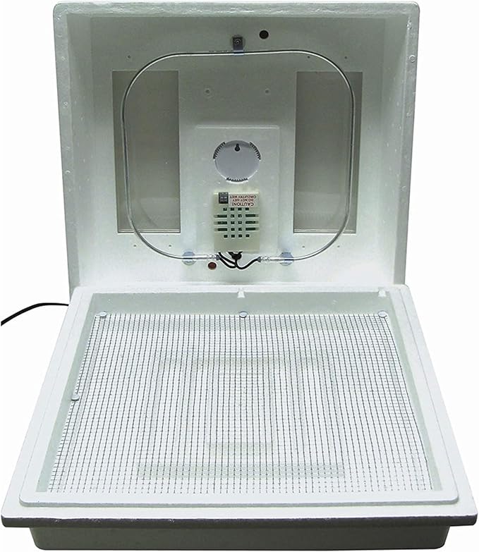 Farm Innovators 2100 Heated Still Air Incubator for 4 Dozen Eggs with Built in Hygrometer, Solid State Circuitry, and 2 Large Viewing Windows (4 Pack)