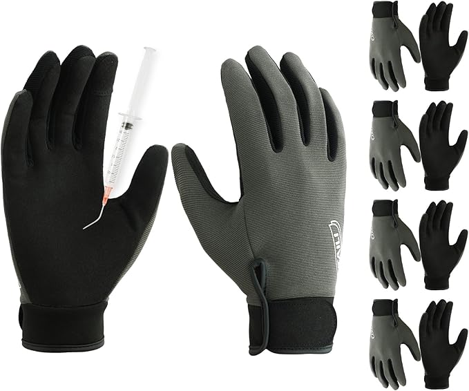 TAILI Level 2 Needlestick, Level 5 Puncture Resistant Work Gloves, Breathable and Touchscreen