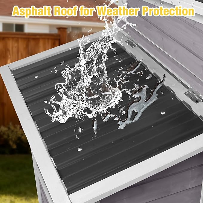 Aivituvin Mobile Chicken Coop with Wheels, Outdoor Poultry Cage with Weatherproof Roof, Lockable Nesting Box & Pull-Out Tray, Expandable Chicken Run for Chickens, Ducks & Small Animals