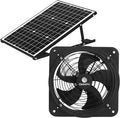 Solar Powered Wall Mount Exhaust Fan, 35 Watt (for Home, Garage, Workshop, Greenhouse, RV, Outdoor Garden, etc.)