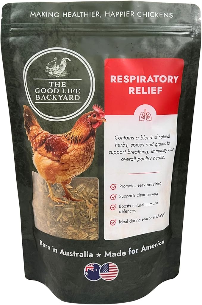 Good Life Backyard Respiratory Relief for Chickens – Aromatic Spice Blend for Respiratory Comfort (2 lb Pouch) | Hatching Time