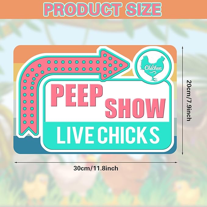 Chicken Coop Tin Sign for Home Farm Kitchen Outdoor Decor, Funny Chicken Saying, 12x8 Inch, 3 Styles (Color 1)
