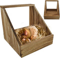 kathson Chicken Nesting Box,Wood Chickens Coop Nesting Boxes Single Compartment Hen Nesting Box Big Duty Laying Nest Boxes for Hens Ducks and Poultry(1 Pcs,No Perch)
