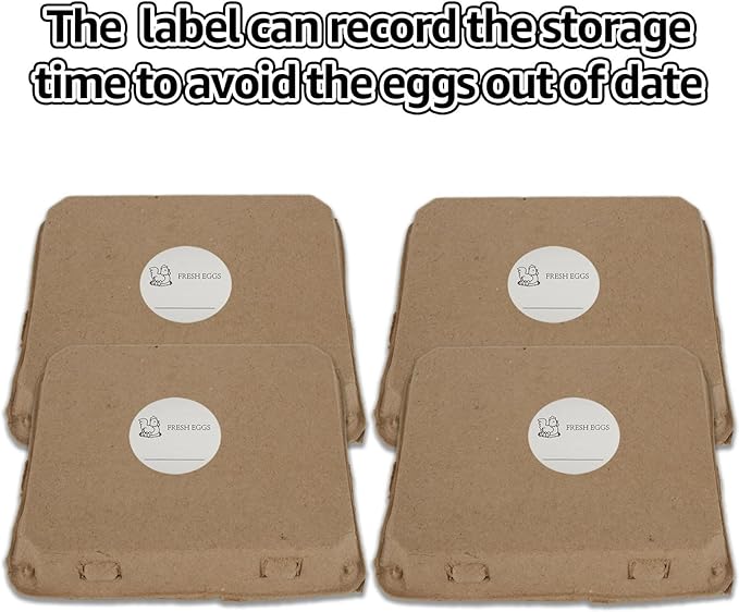 30 Pack Egg Cartons 12 Count, 3x4 Egg Cartons Cheap Bulk Holds Up to 12 Eggs, Sturdy Design Made from Recycled Cardboard