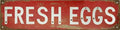 Retro Fresh Eggs Vintage Metal Tin Sign 4x16 in Chicken Farmhouse Wall Decor Rustic Red & Distressed Design Perfect for Kitchen Porch or Bedroom Unique Holiday Gift