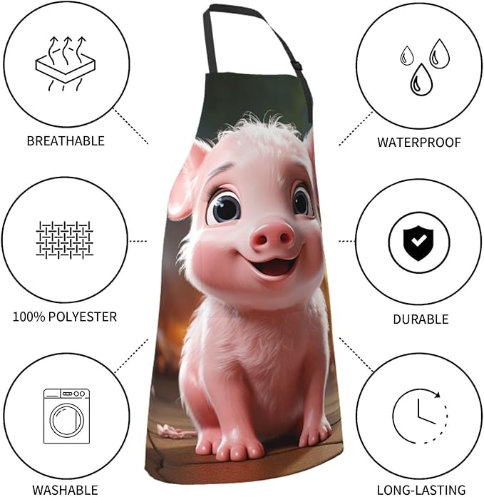 Waterproof Aprons for Women Men Adjustable Bib Tractor farm Apron Chef Cooking Aprons for Kitchen