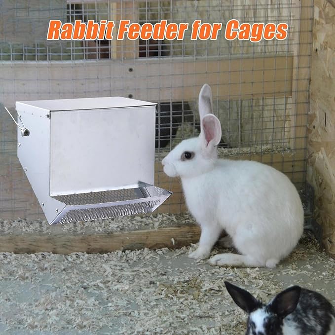 Heavy Duty Iron Pet Feeder with Rain Shield and Dirt for Outdoor Use Poultry Supplier