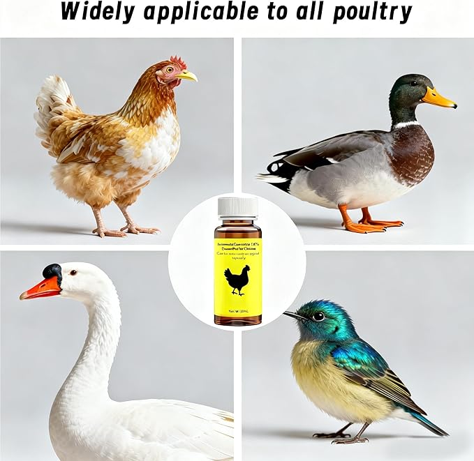 lvermect for Chickens, Chickens forDewormex, Suitable for Chickens, Ducks, and Geese, 30mL