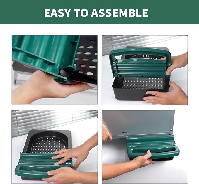 Chicken Nesting Box Tray, Plastic Laying Box Tray for Chicken Nest Boxes