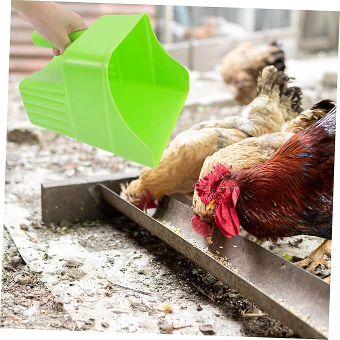 TOYANDONA Heavy Duty Livestock Feed Scoop – Thickened Plastic Fodder Shovels for Poultry and Livestock – for Grain and Seed Smooth Edges