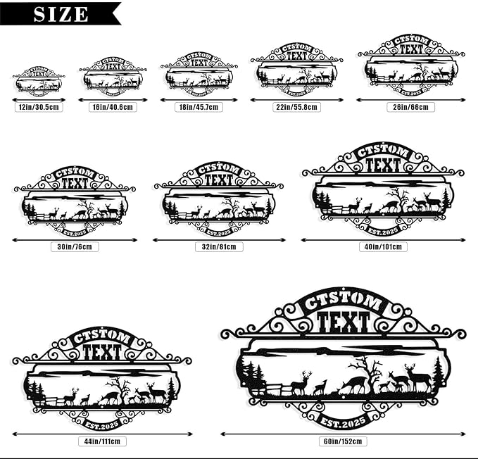 Personalized Farm Sign, Custom Farm Metal Signs Outdoor, Custom Ranch Sign, Customized Family Name Metal Signs for Farms, Ranch, Farmhouse, Housewarming Rancher Gifts