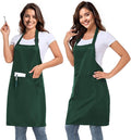 2 Pack adjustable apron with 2 pockets for men and women, waterproof and oil Resistant