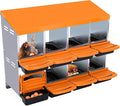 Chicken Nesting Box, 8 Compartment Roll Away Eggs Laying Boxes