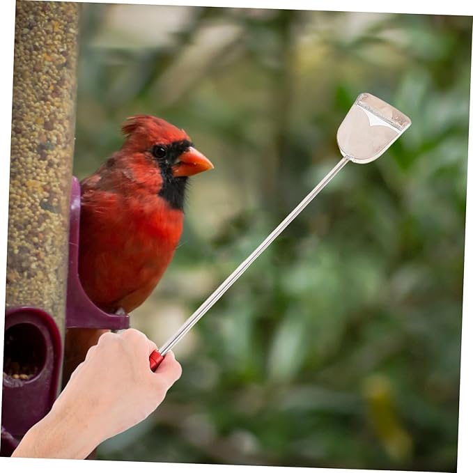 BESTonZON 2-Piece Bird Cage Cleaning Brush Set Droppings Shovel for Small Animal Cages for Parrots Rabbits and Chickens Household Cleaning Tools