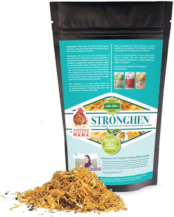 Backyard Chicken Nesting Herbs All Natural Feeding Supplement to Support Healthy Immune Systems (StrongHen) (5 Ounces)