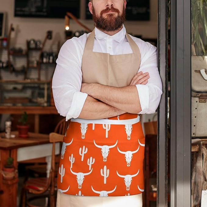 Short 3 Pockets Waist Waiter Waitress Half Apron Waterproof Chef Aprons