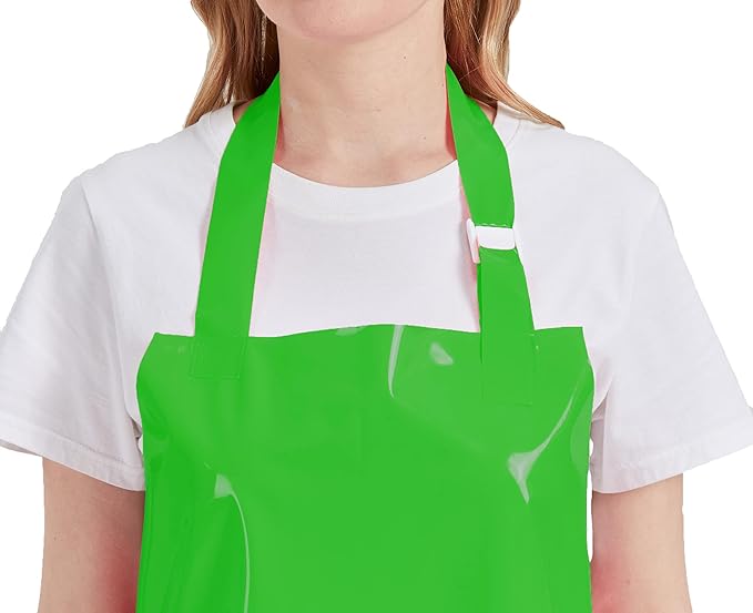 Nanxson TPU Waterproof Apron Lightweight Work Apron with Adjustable Buckle for Pet Bathing,Dishwashing,Butchers,Housework