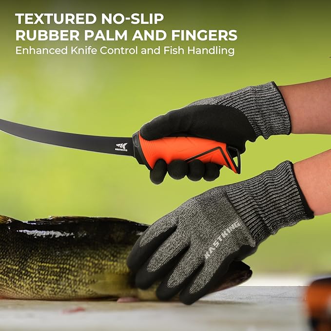 KastKing Kut Safe Fillet Gloves, Ultimate Cut Resistant Gloves for fishing and Outdoor Use, ANSI Level 6 Cut Protection