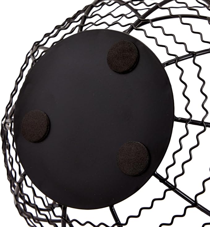 Juvale Egg Holder Countertop Wire Basket - 8.2 x 8.2 x 4.9 in, Black Iron Farmhouse Style - Egg Basket Countertop Organizer for Kitchen Decor & Accessories