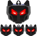 Solar Nocturnal Animal Repeller (4Pack) - 2026 Upgraded Predator Eye Animal Deterrent with Dual Red Flashing Lights - IP67 Waterproof Coyote Repellent Outdoor for Deer,Raccoon,Fox,Skunk,Chicken Coop