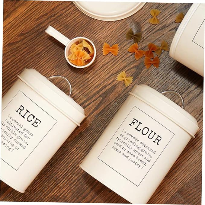 European Style Airtight Rice Preservation Container Large Storage Bin Lids Sealing Grain Storage Barrel for Home