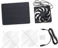 1set Solar Powered Fan for Chicken Coop Small Outdoor Cooling for Greenhouses Dog Houses Easy to Install Energy Efficient for Use