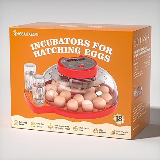 18-24 Incubators for Hatching Eggs with Automatic Egg Turning and Humidity Control Automatic Water Refill,Egg Candler Nature Right 360 Incubator Duck Quail Chick Turkey Hatching Incubator