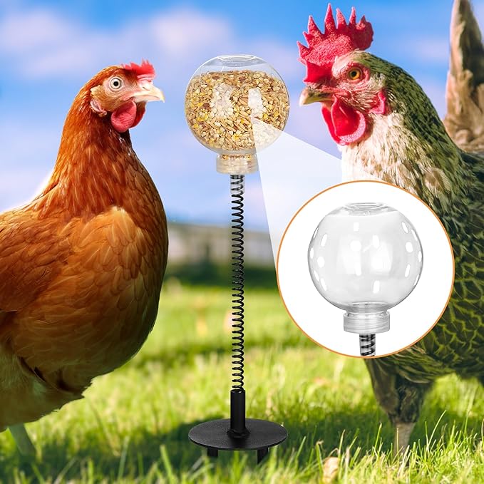 Peck Toy, Interactive Slow Feed Release Toy for Your Flock, Chicken Slow Feeder Boredom Busting Fun Maintain Your Hens Entertained(1 Pack)