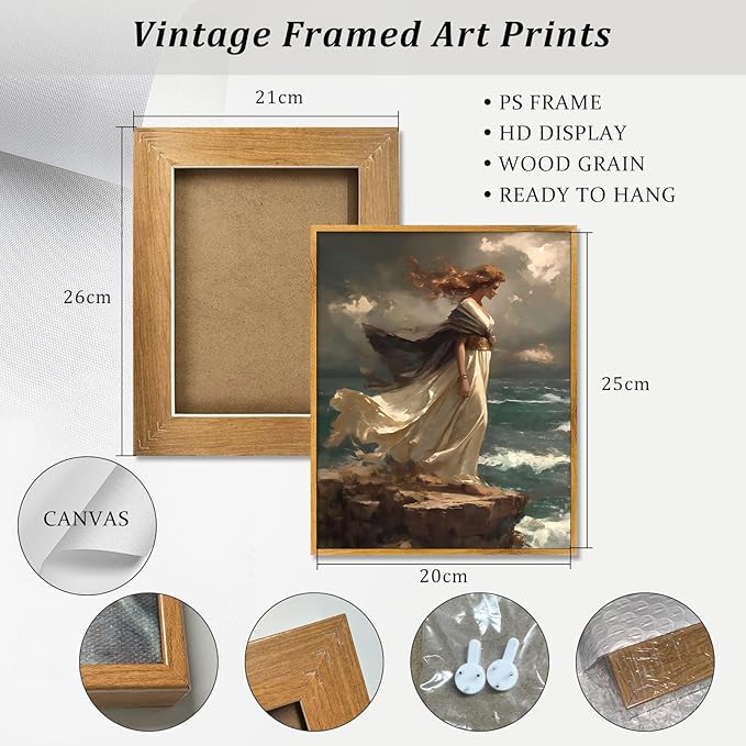Victorian Woman Artwork Dark Academia Prints Moody Victorian Posters French Woman Painting Vintage Women Prints Antique Aesthetic Pictures Elegant Lady Wall Art Abstract Seacoast Painting 8x10inch