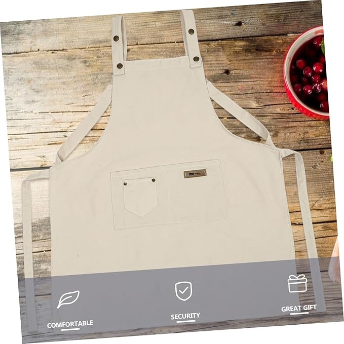 Cotton Kitchen Apron Women Smock for Cooking Waitress Accessories Oil Sleeveless Easy Clean