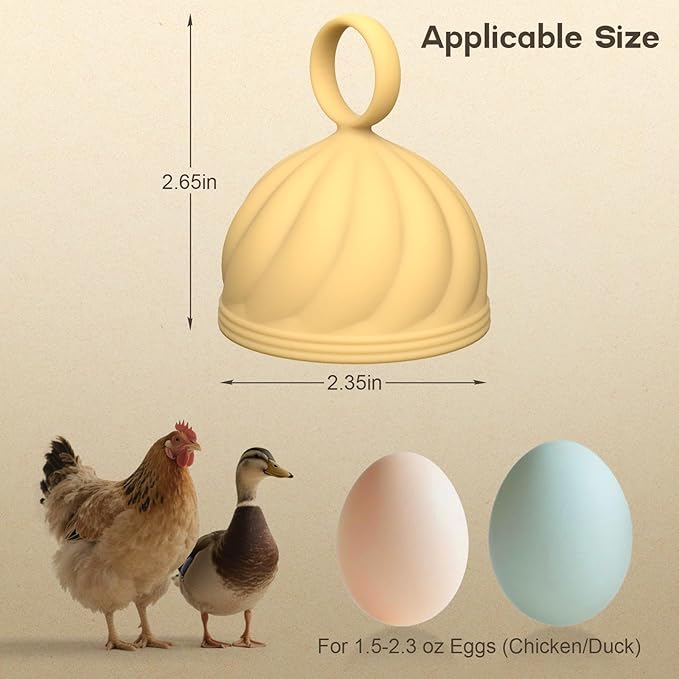 Egg Washer for Fresh Eggs - Upgraded 2.0 Silicone Egg Scrubber | Farm Fresh Egg & Vegetable Scrubber (Orange 1Pcs)