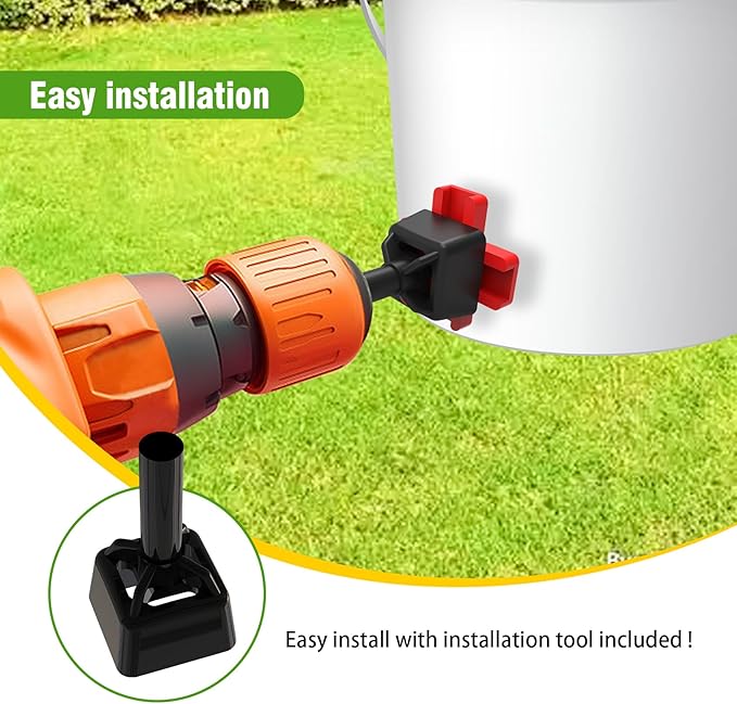 Horizontal Water Nipples Automatic Poultry Nipples for Chicken Waterer Kit Drinker with Drill Bit (10)