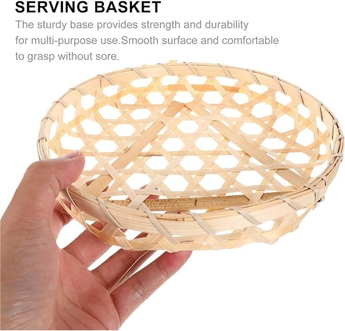 Egg Collecting Basket 3pcs Wooden Basket, Egg Harvest Garden Food Service Display Baskets for Kitchen Countertop
